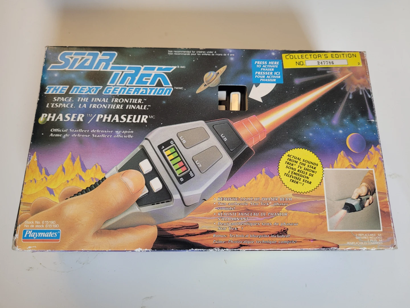 Star Trek The Next Generation Phaser - 1992 Playmates