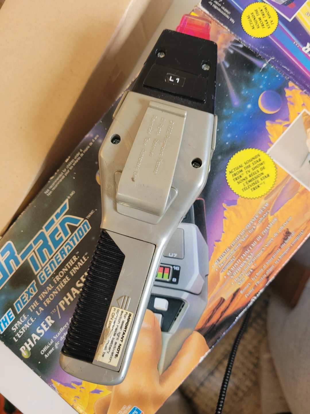 Star Trek The Next Generation Phaser - 1992 Playmates - photo 4