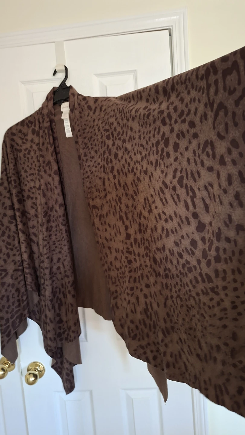 Chico's Leopard Print Open Front Cardigan - photo 3