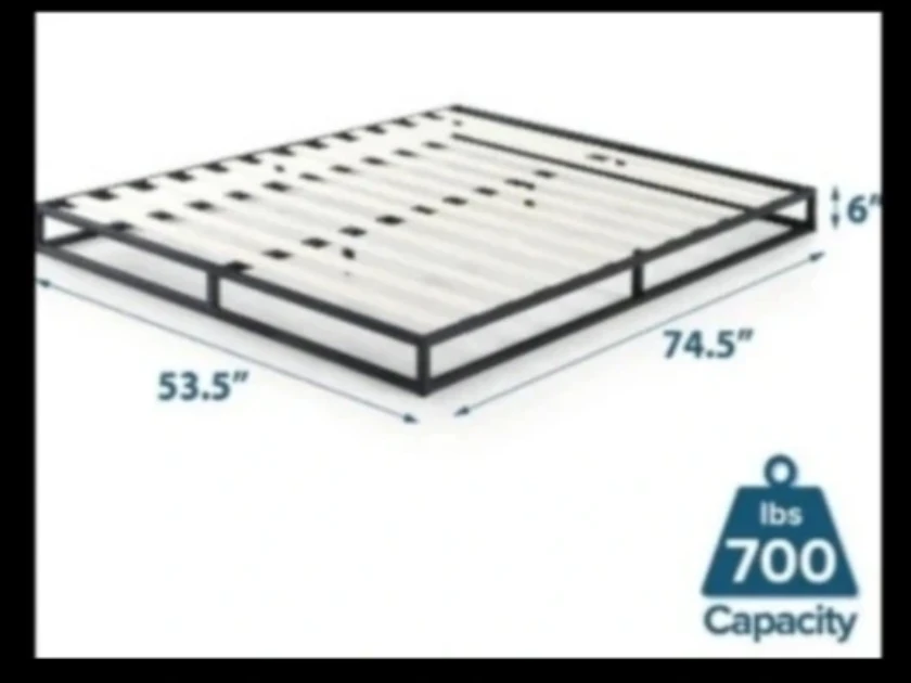 Double Metal Bed Frame with Slats - photo 5