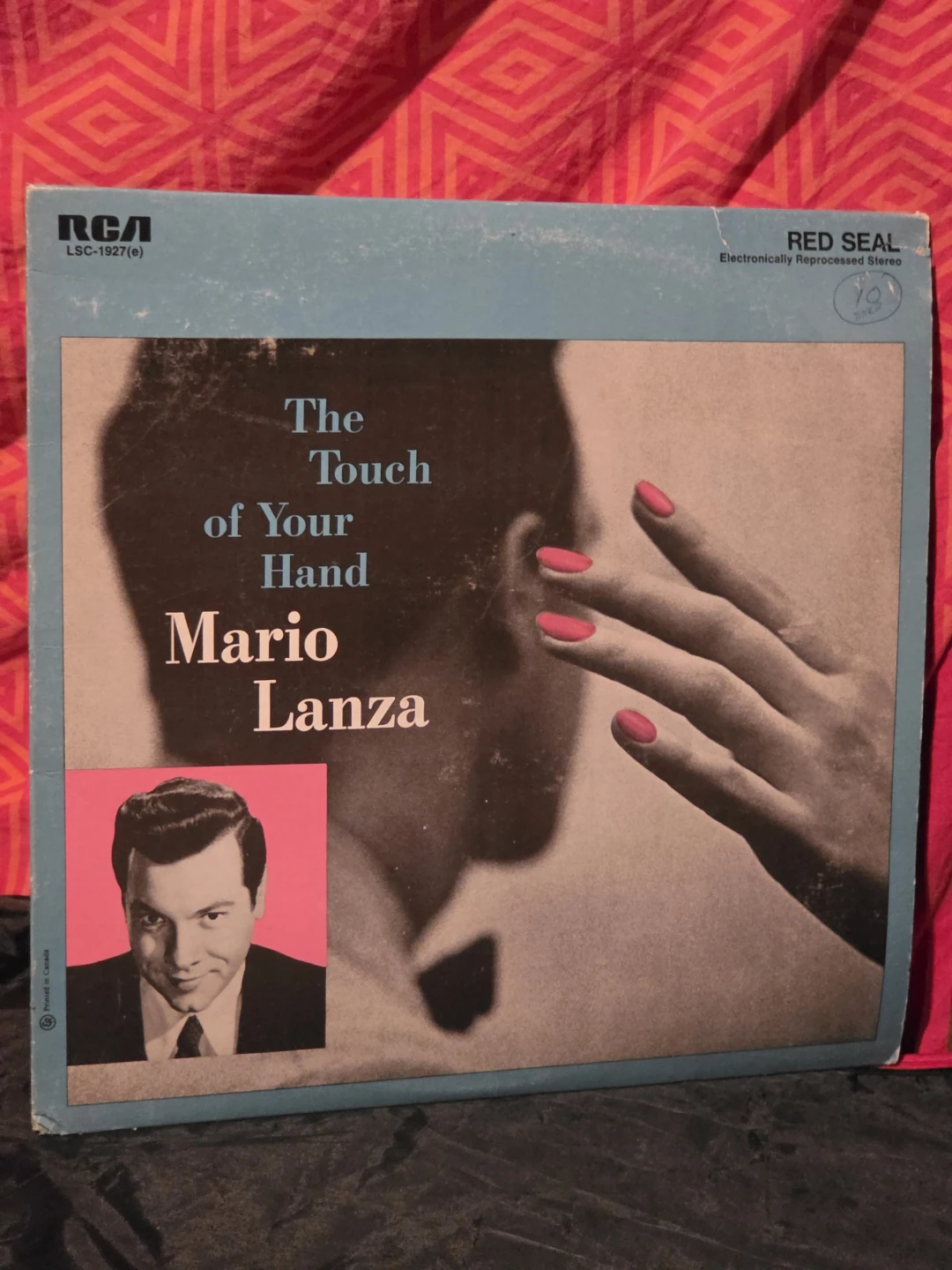 Mario Lanza The Touch of Your Hand Vinyl Record