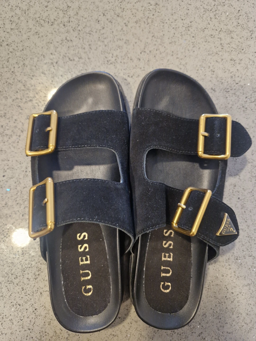 Guess Women's Black Slides Size 7M - photo 3