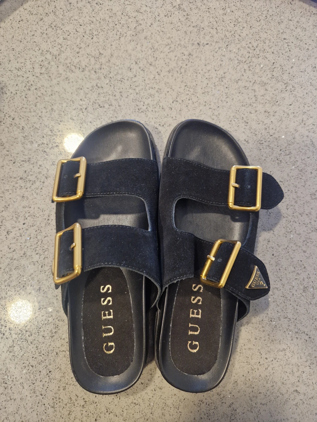 Guess Women's Black Slides Size 7M - photo 4