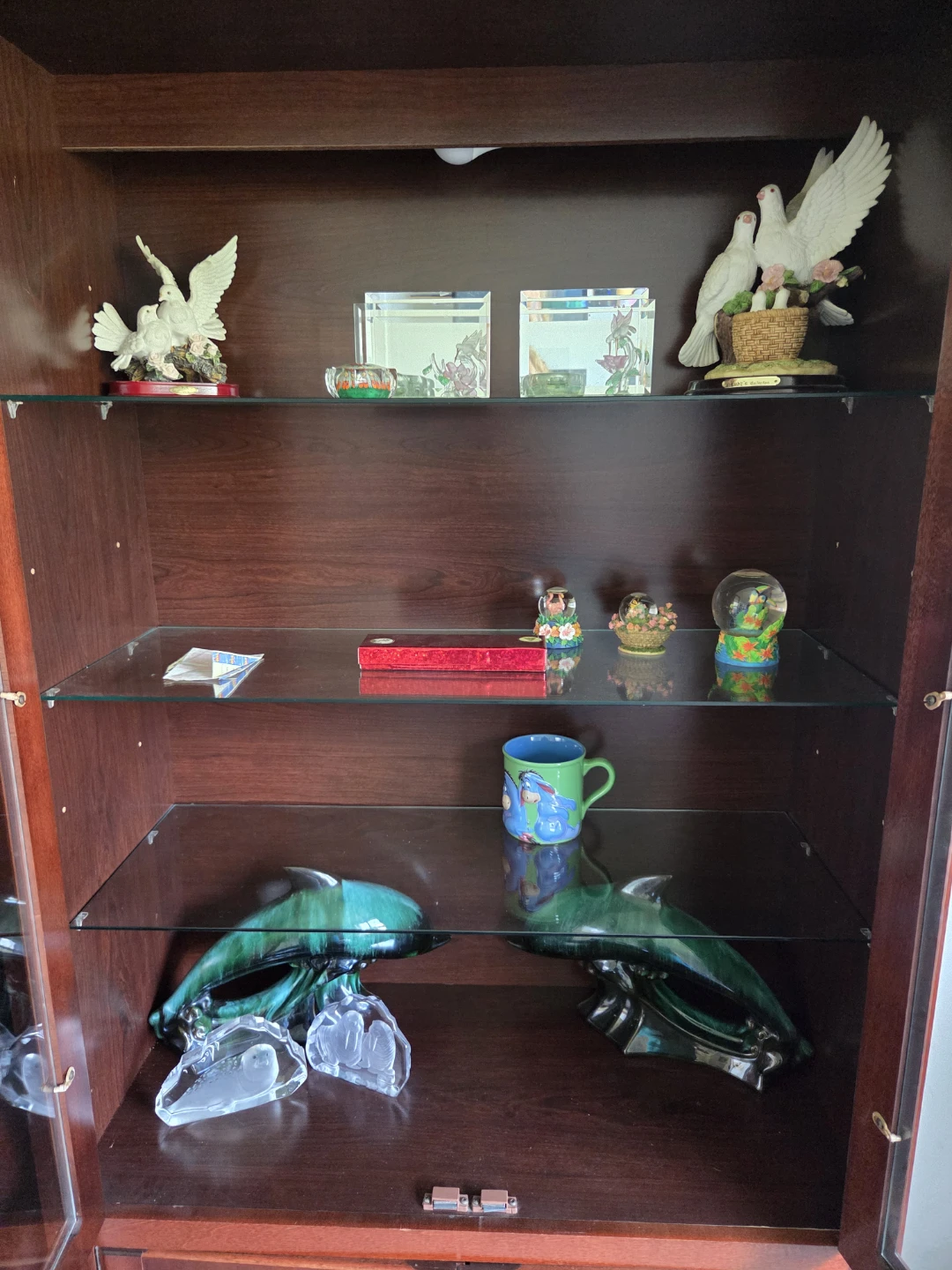 Wooden Display Cabinet with Glass Doors - photo 3