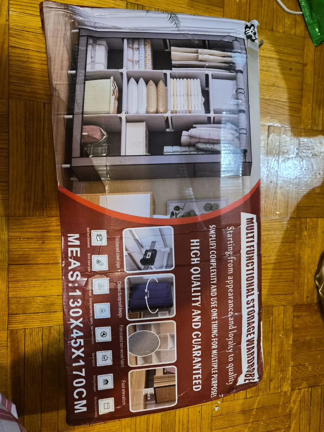 Multi-Functional Storage Wardrobe - 130x45x170cm