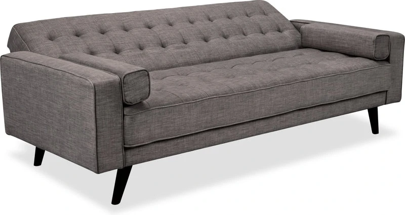 Grey Tufted Sofa Bed - photo 2