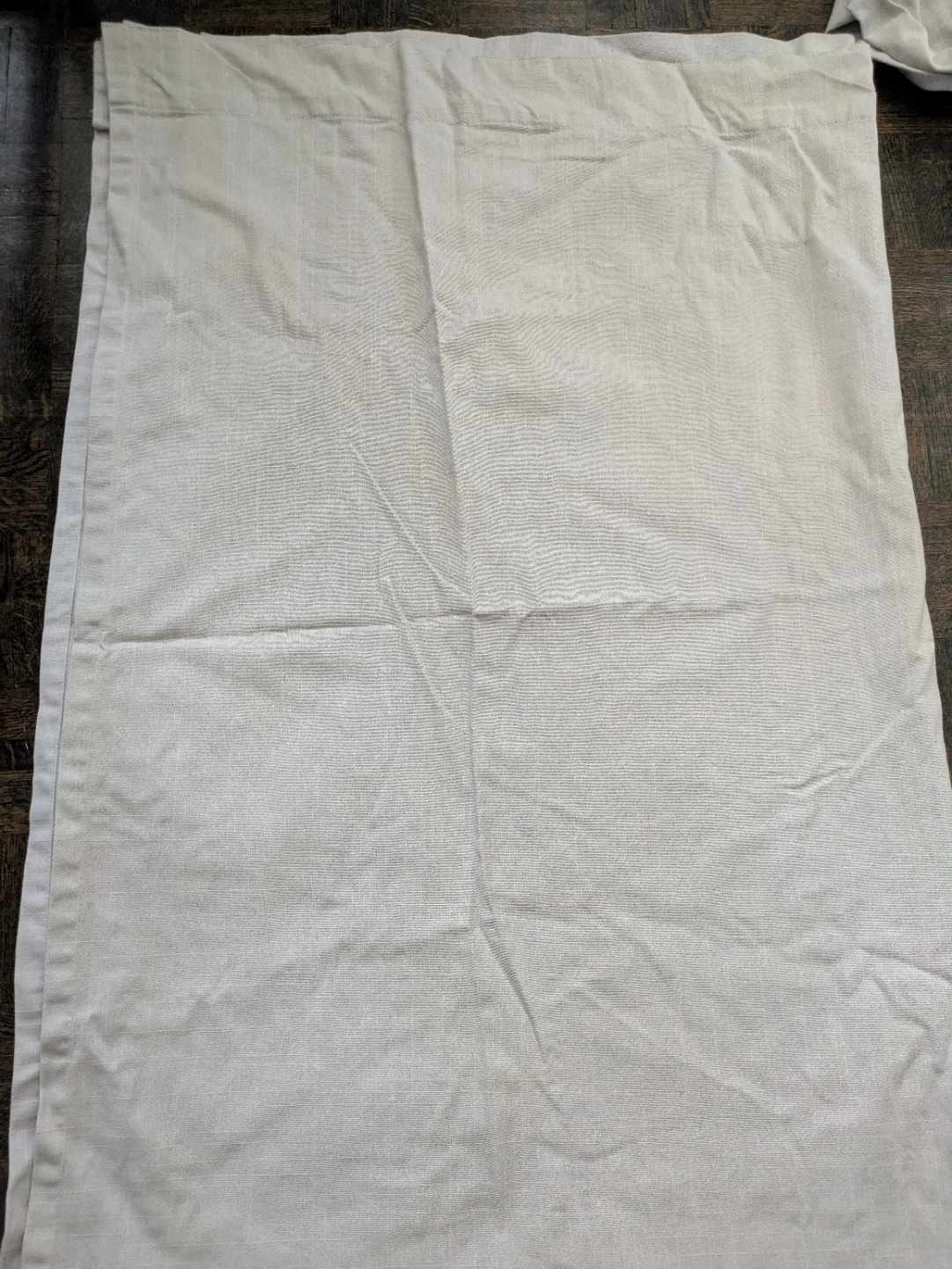 Light Beige Linen Curtain Panel - photo 2