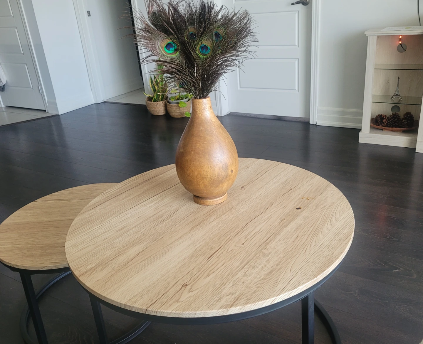 2-Piece Nesting Coffee Table Set without the Wooden Vase - photo 2