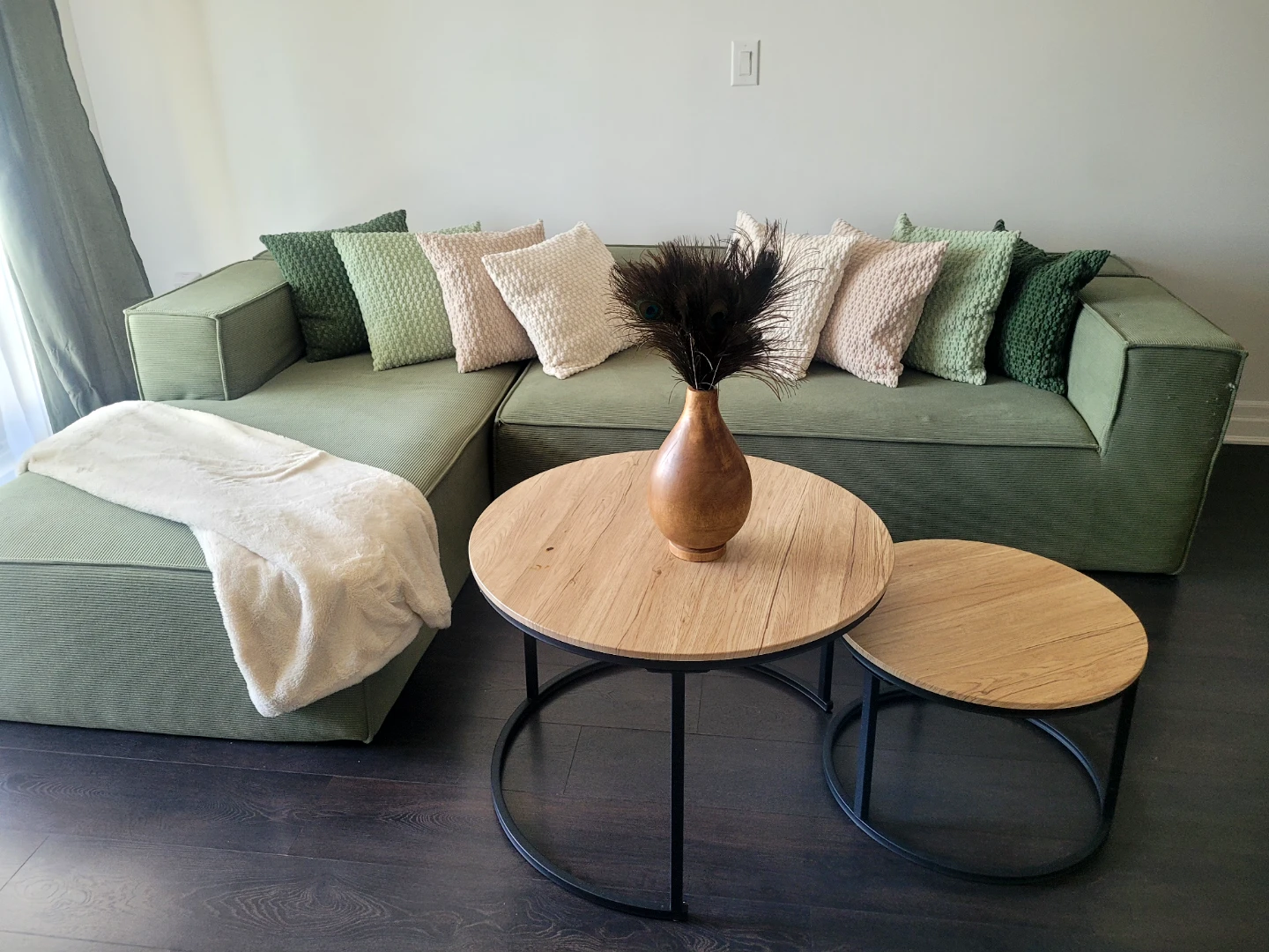 2-Piece Nesting Coffee Table Set without the Wooden Vase - photo 3