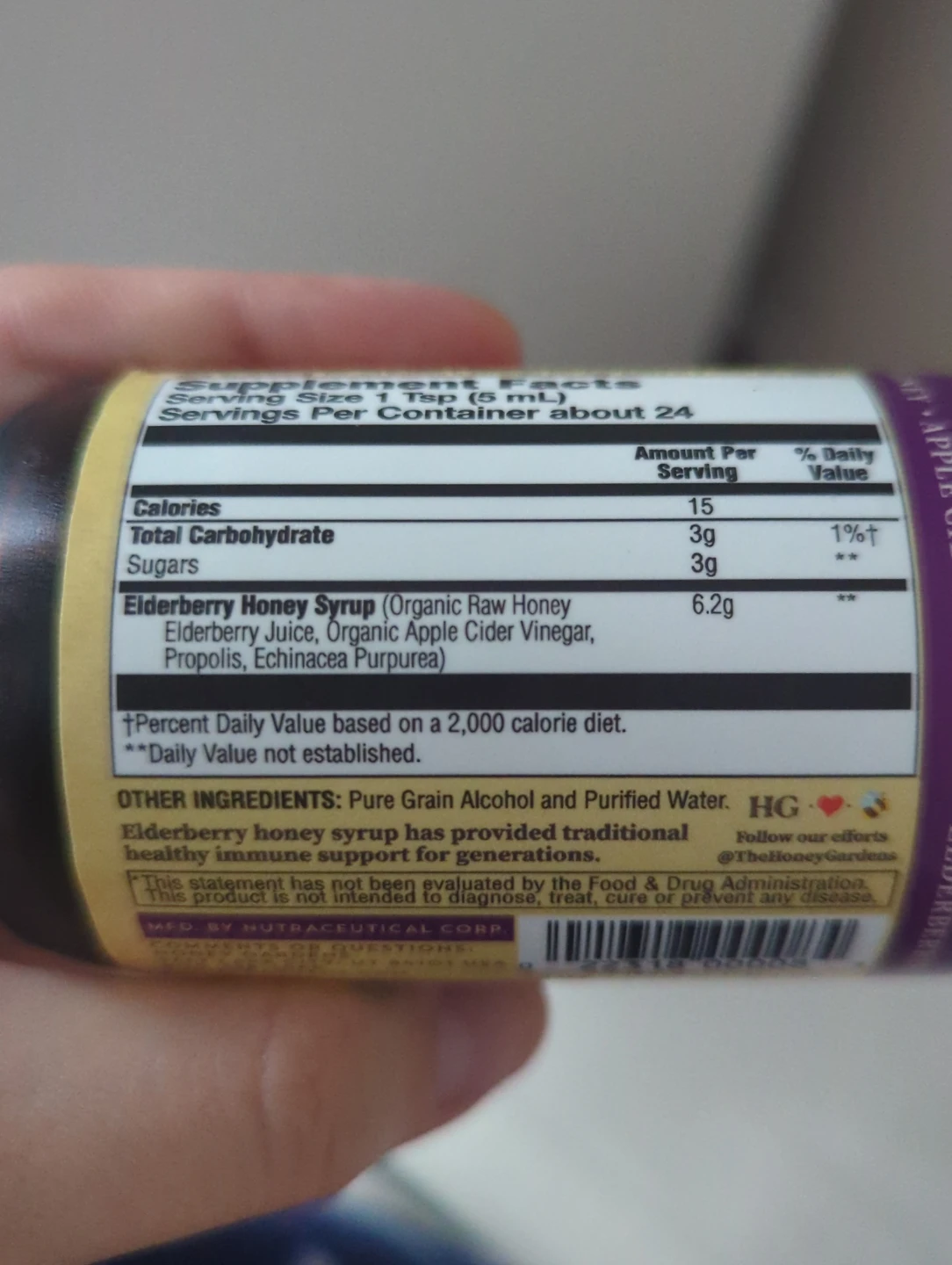 Honey Gardens - Elderberry & Honey Immune Syrup - photo 2