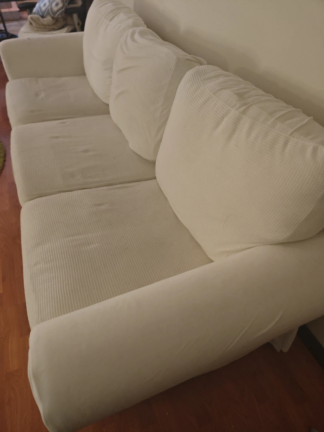 White 3-Seater Sofa - photo 3