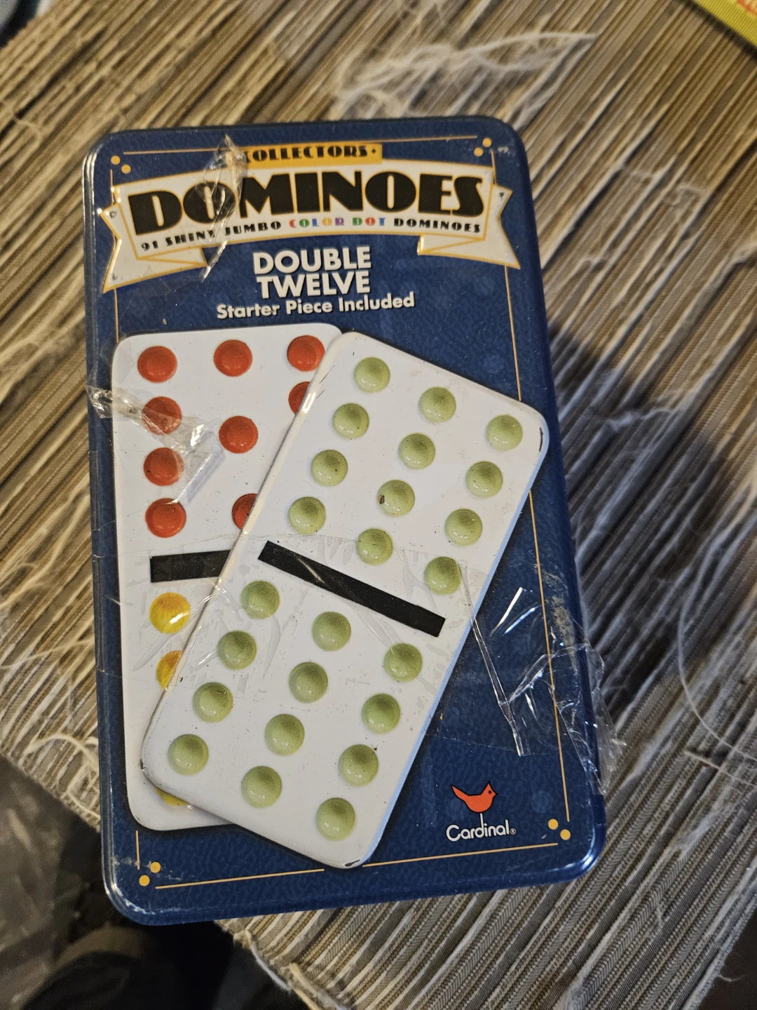 Cardinal Collectors Double Twelve Jumbo Color Dot Dominoes - photo 2