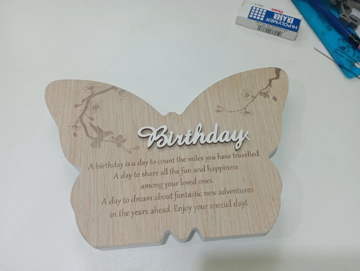 Wooden Butterfly Birthday Decoration