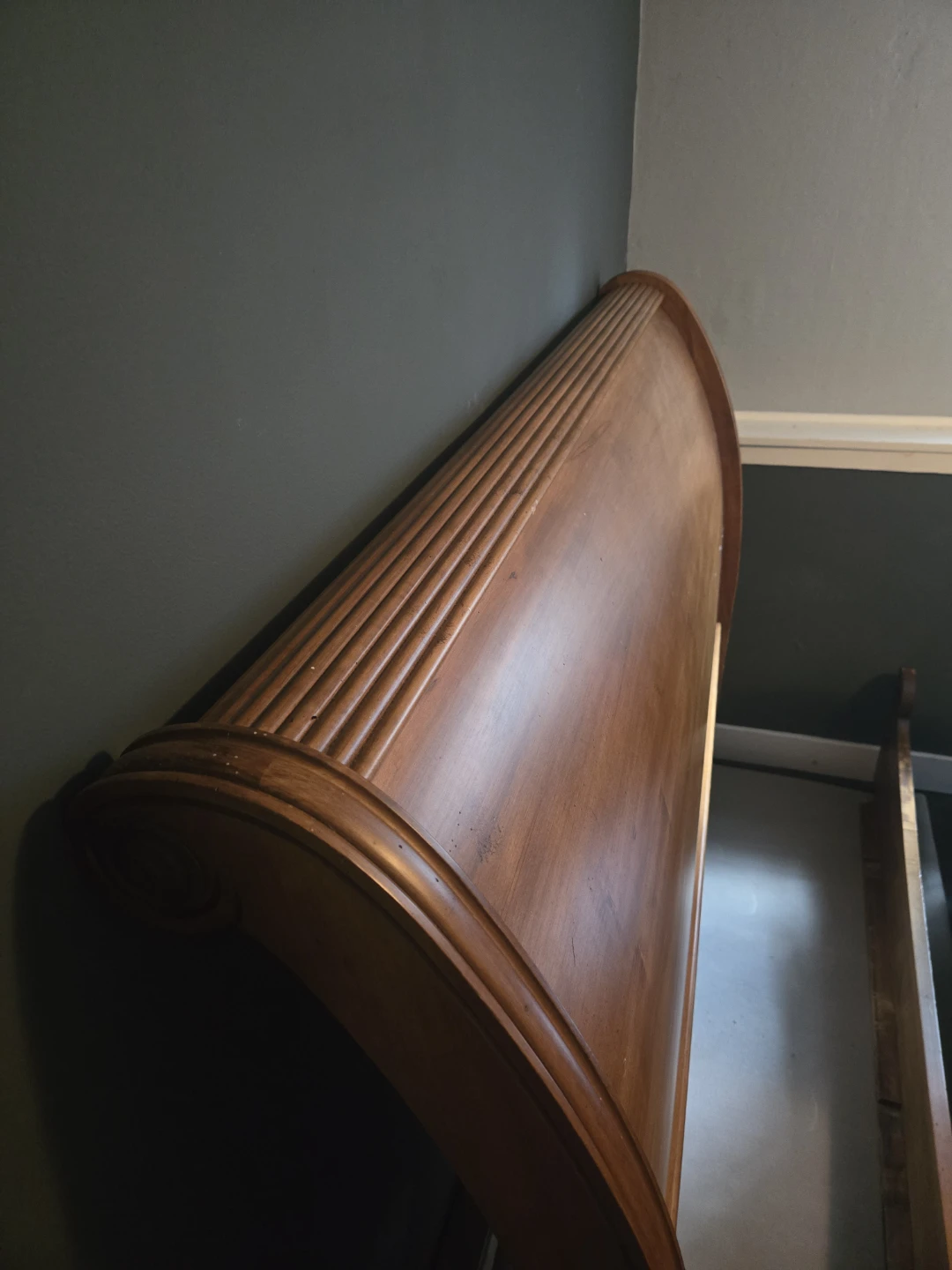 Wooden Sleigh Headboard - photo 3