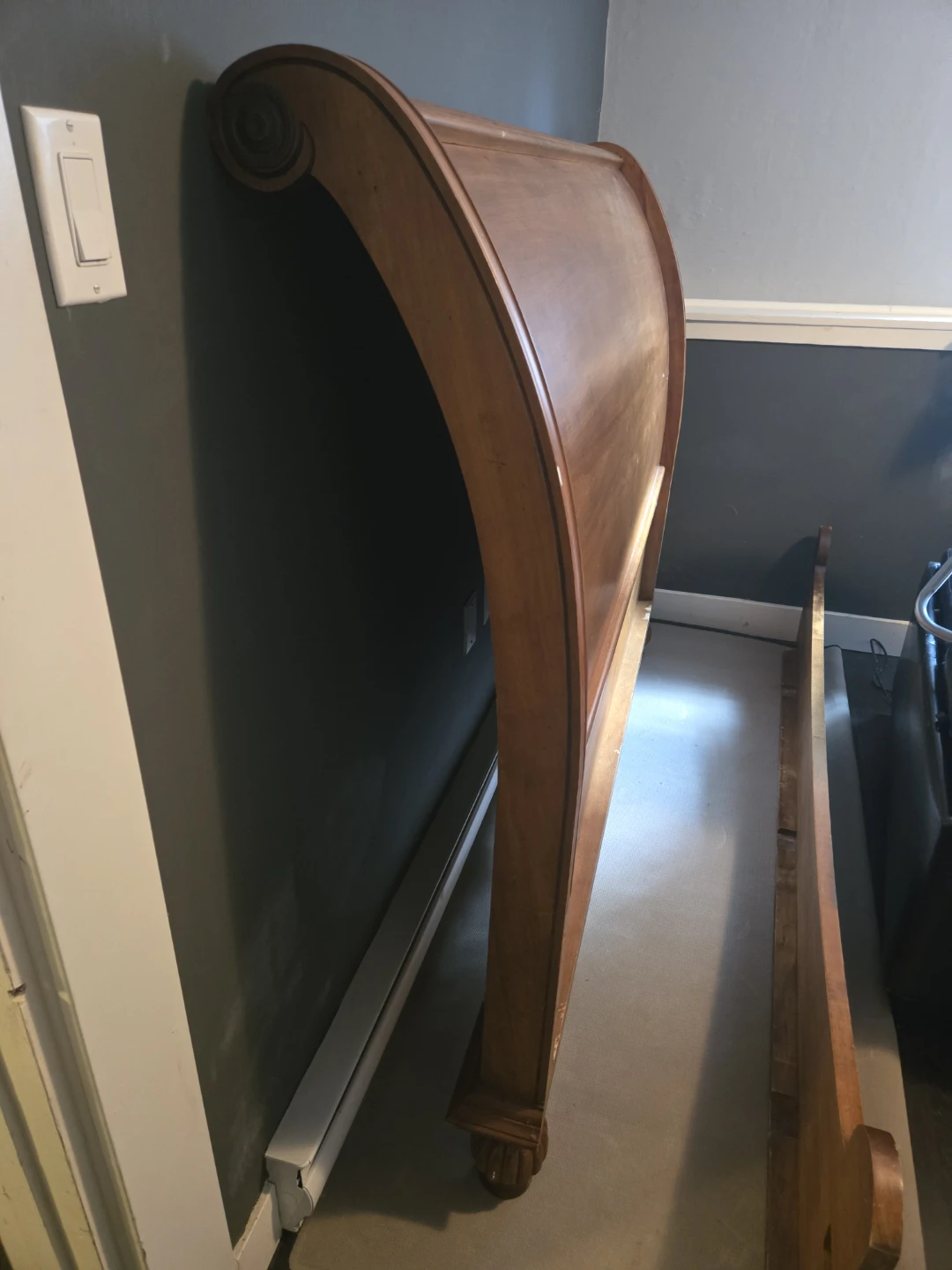 Wooden Sleigh Headboard - photo 4