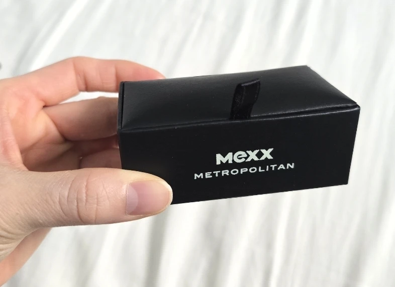 Brand New MEXX METROPOLITAN Mens Plain Silver Square Cufflinks - photo 5