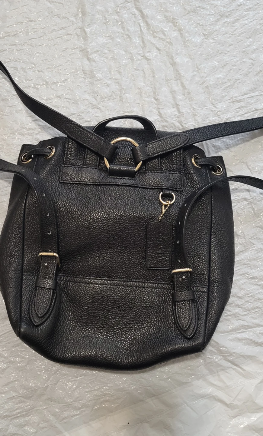 Coach Black Leather Backpack - photo 2