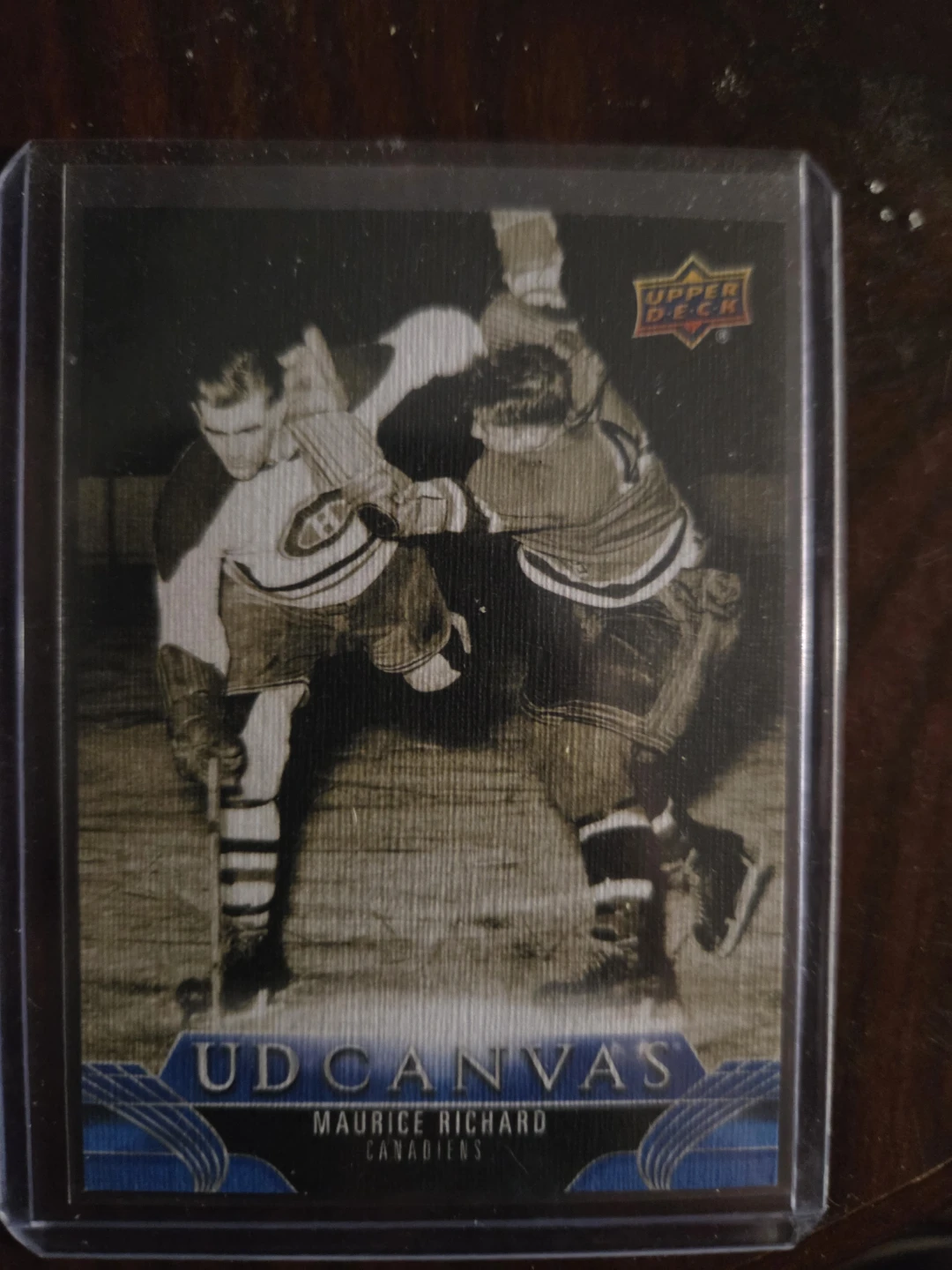 Upper Deck UD Canvas Maurice Richard Hockey Card
