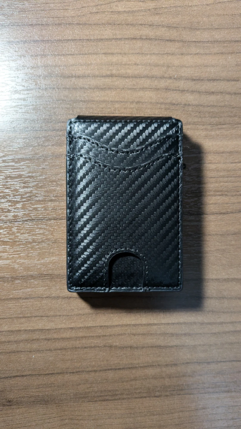 Carbon Fiber Style Card Holder Wallet - photo 2