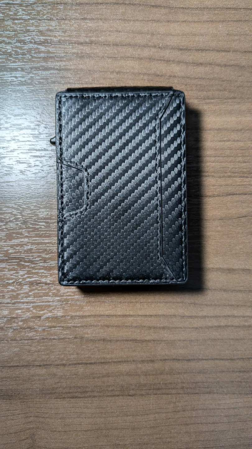 Carbon Fiber Style Card Holder Wallet - photo 3