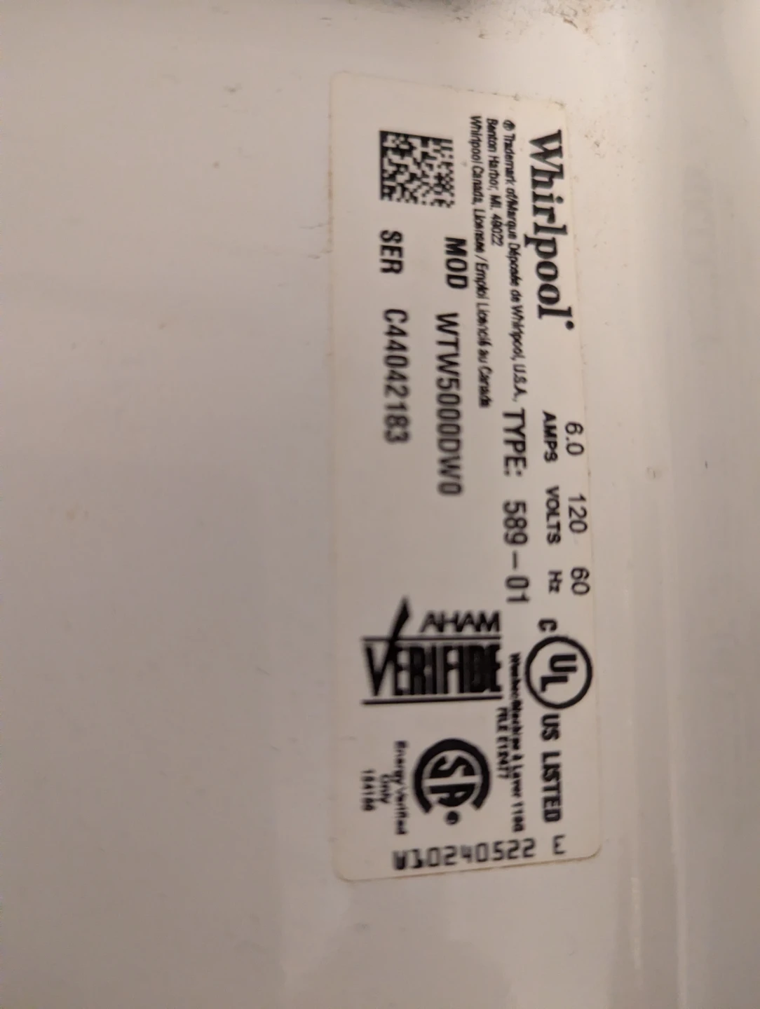 Whirlpool Top Load Washing Machine - photo 4
