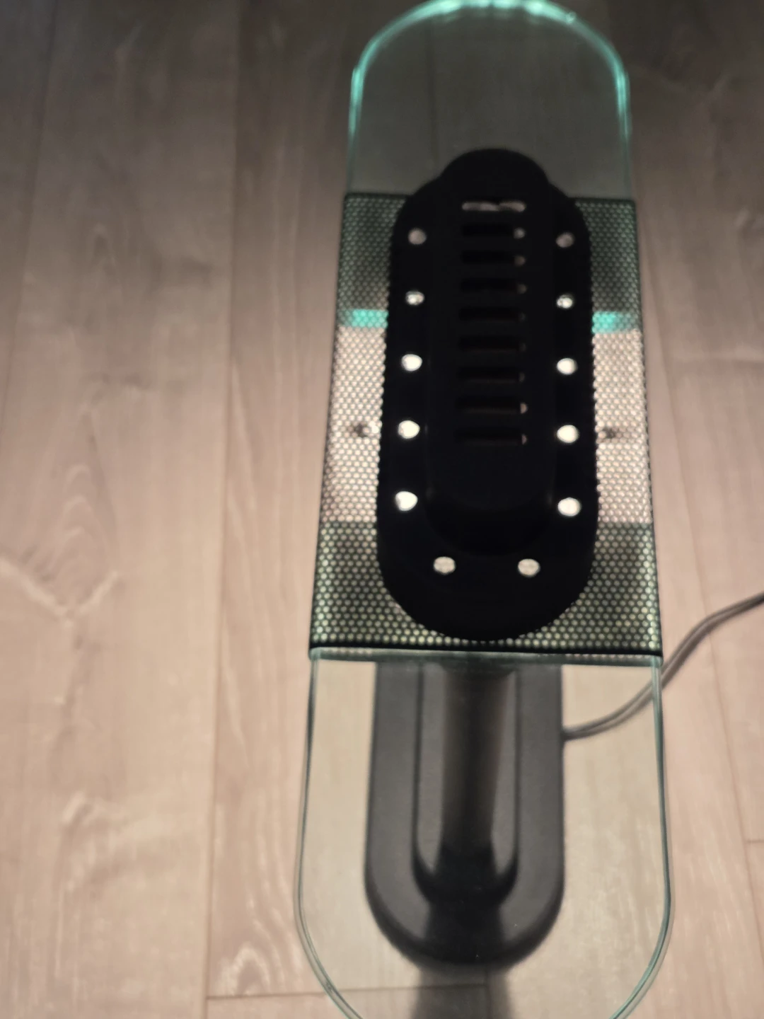 Modern Black Metal and Glass Desk Lamp - photo 4
