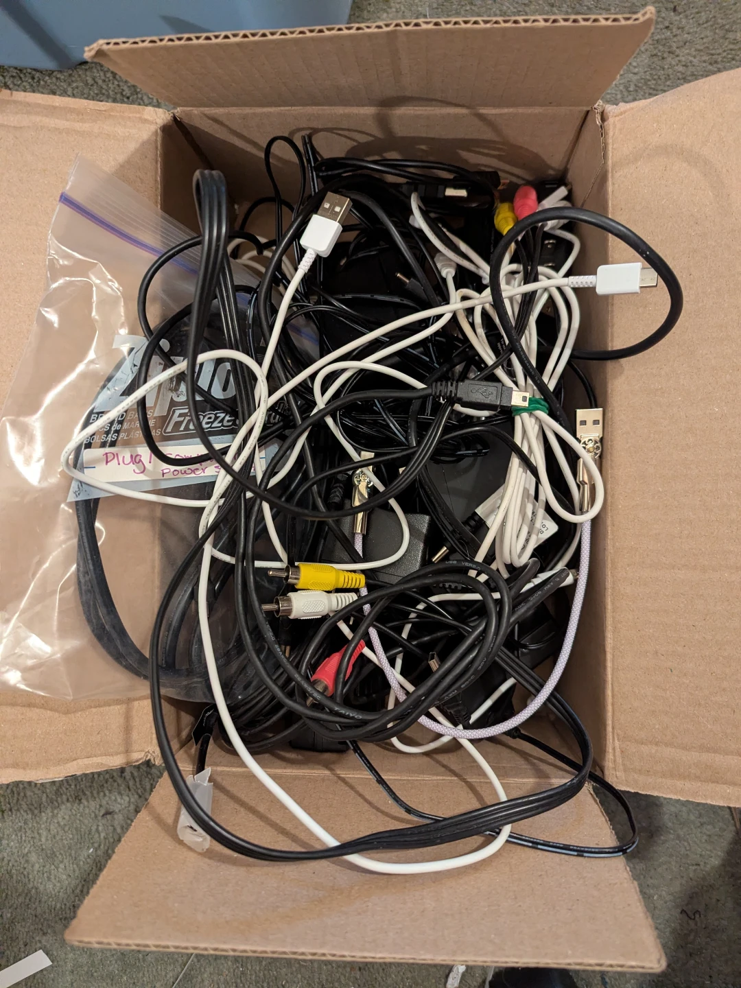 Assorted Electronic Cables and Adapters