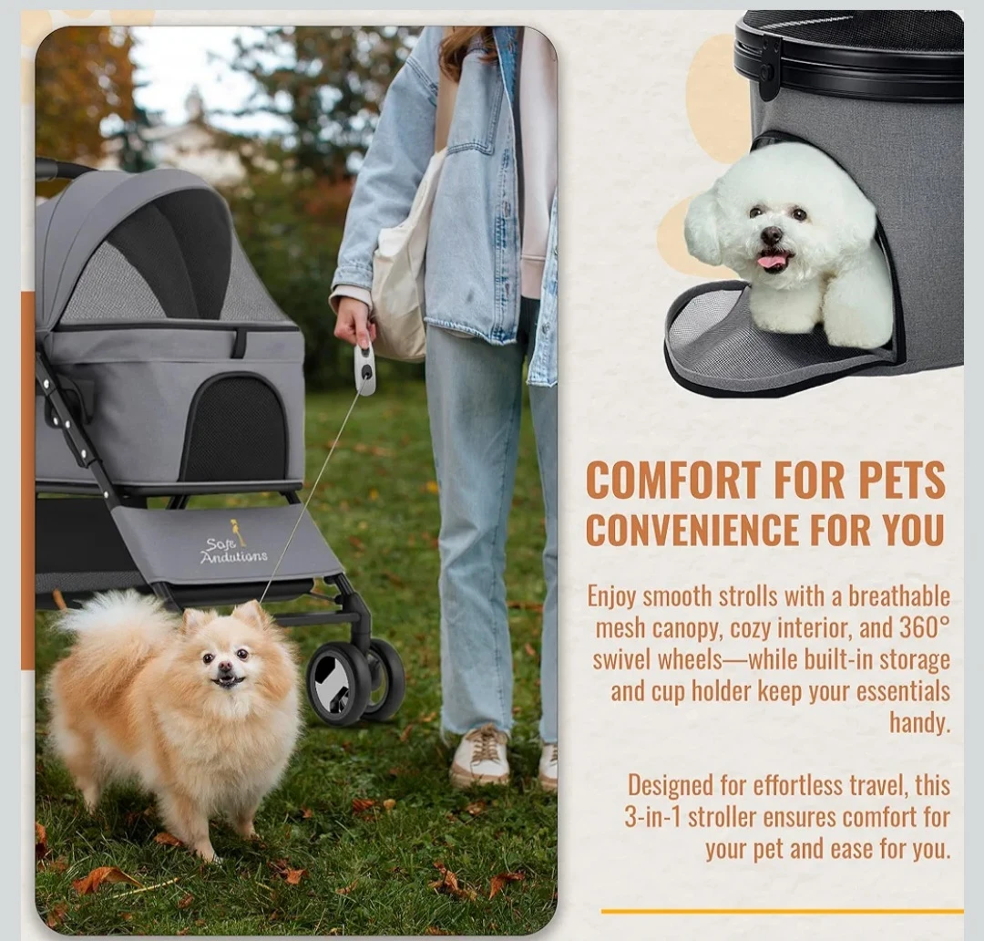Style & Ambitious Pet Stroller with Accessories - photo 2