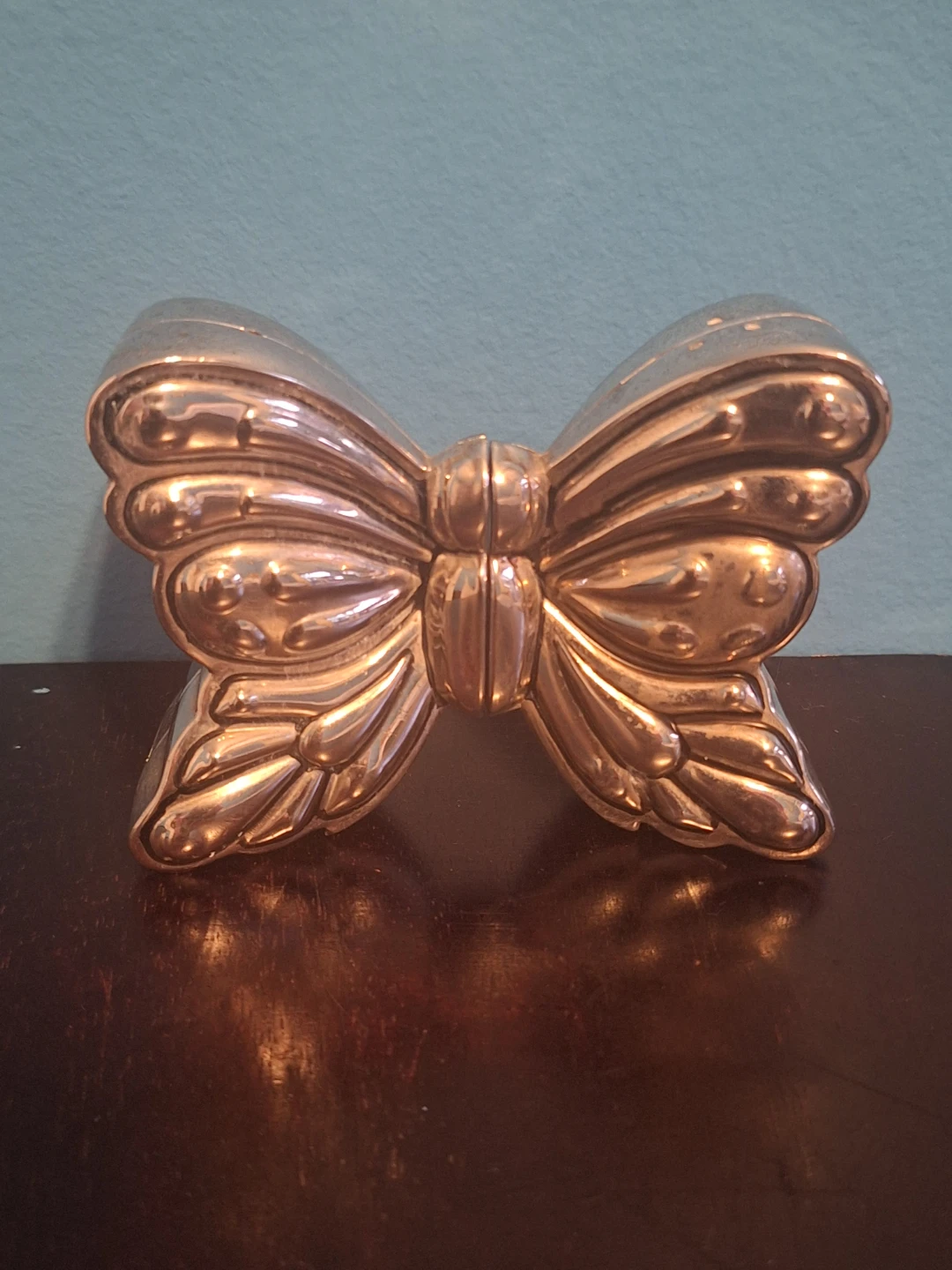 Vintage Silver Plated Butterfly salt and pepper shakers