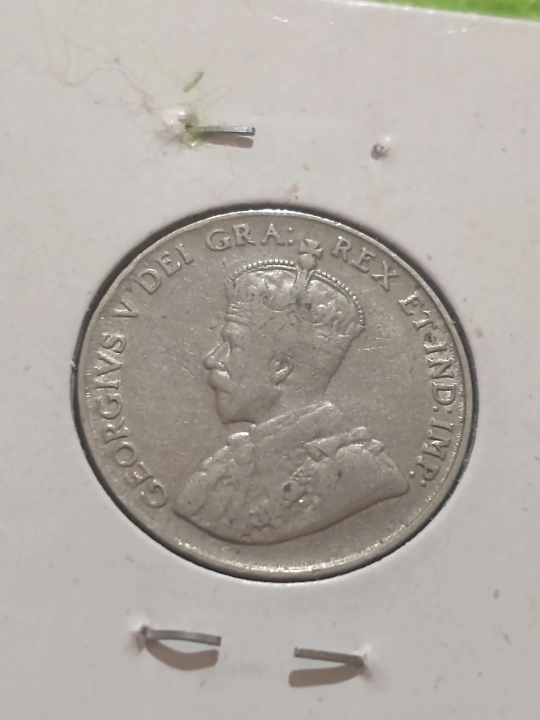 Nice 1922 Canada Five Cents Coin George KM #29 - photo 3