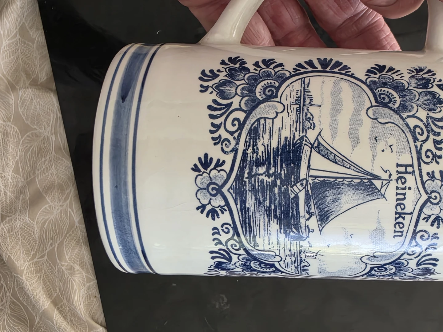 Heineken "Murphy" Delft Blue Handpainted Ceramic Mug Holland - photo 5