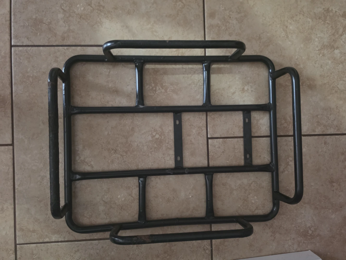 Black Metal Luggage Rack