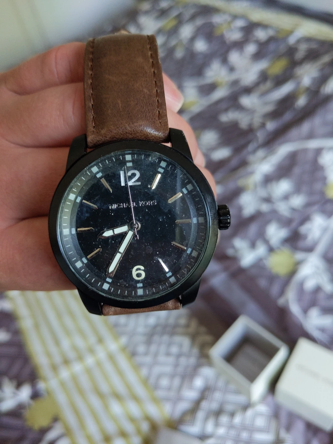 Brand New! Michael Kors Watch with Brown Leather Strap - photo 4