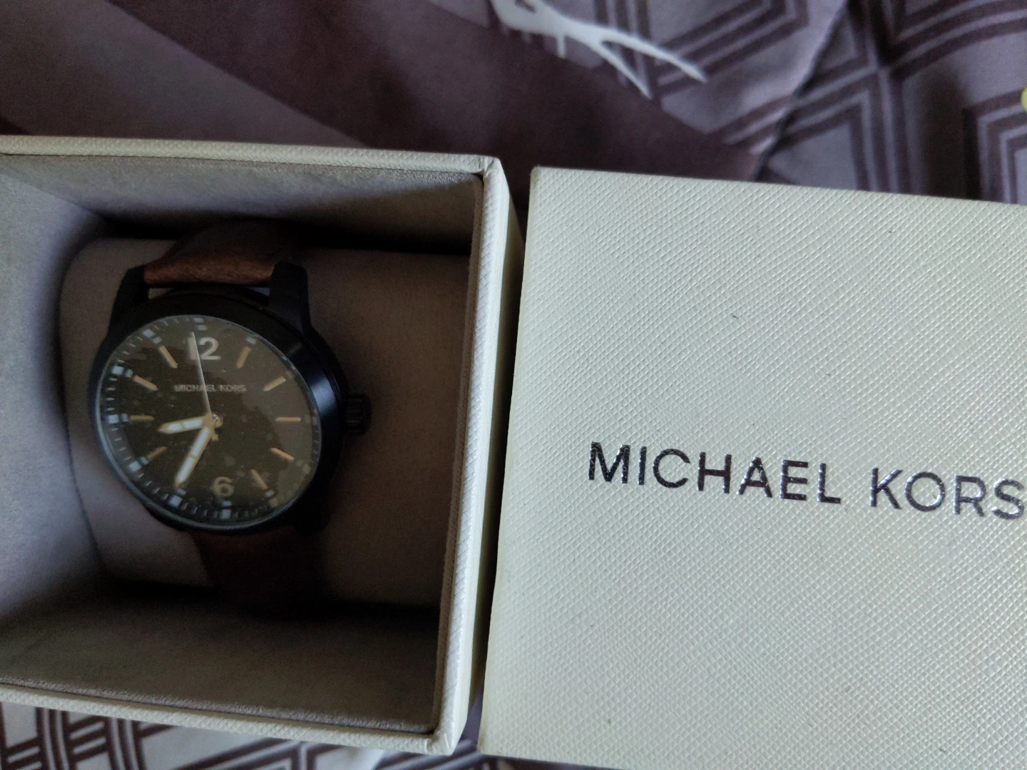 Brand New! Michael Kors Watch with Brown Leather Strap - photo 5