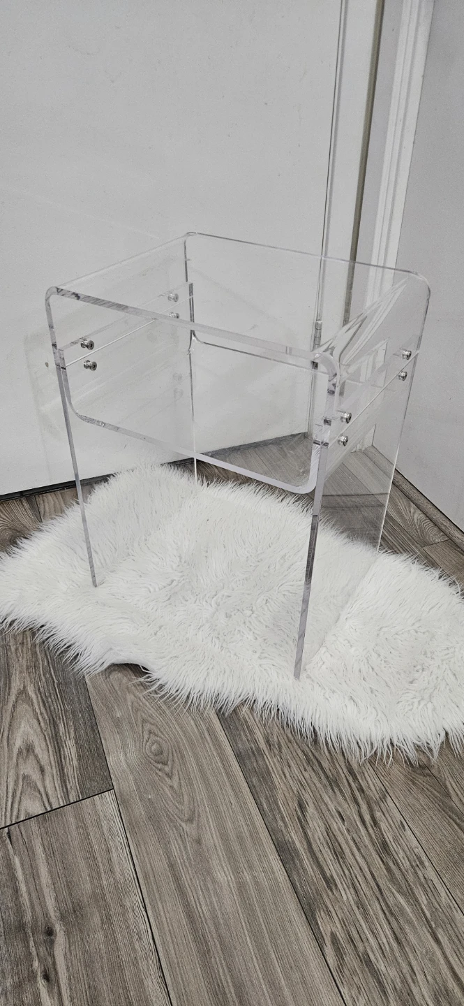 Clear Acrylic Stool / Side Table