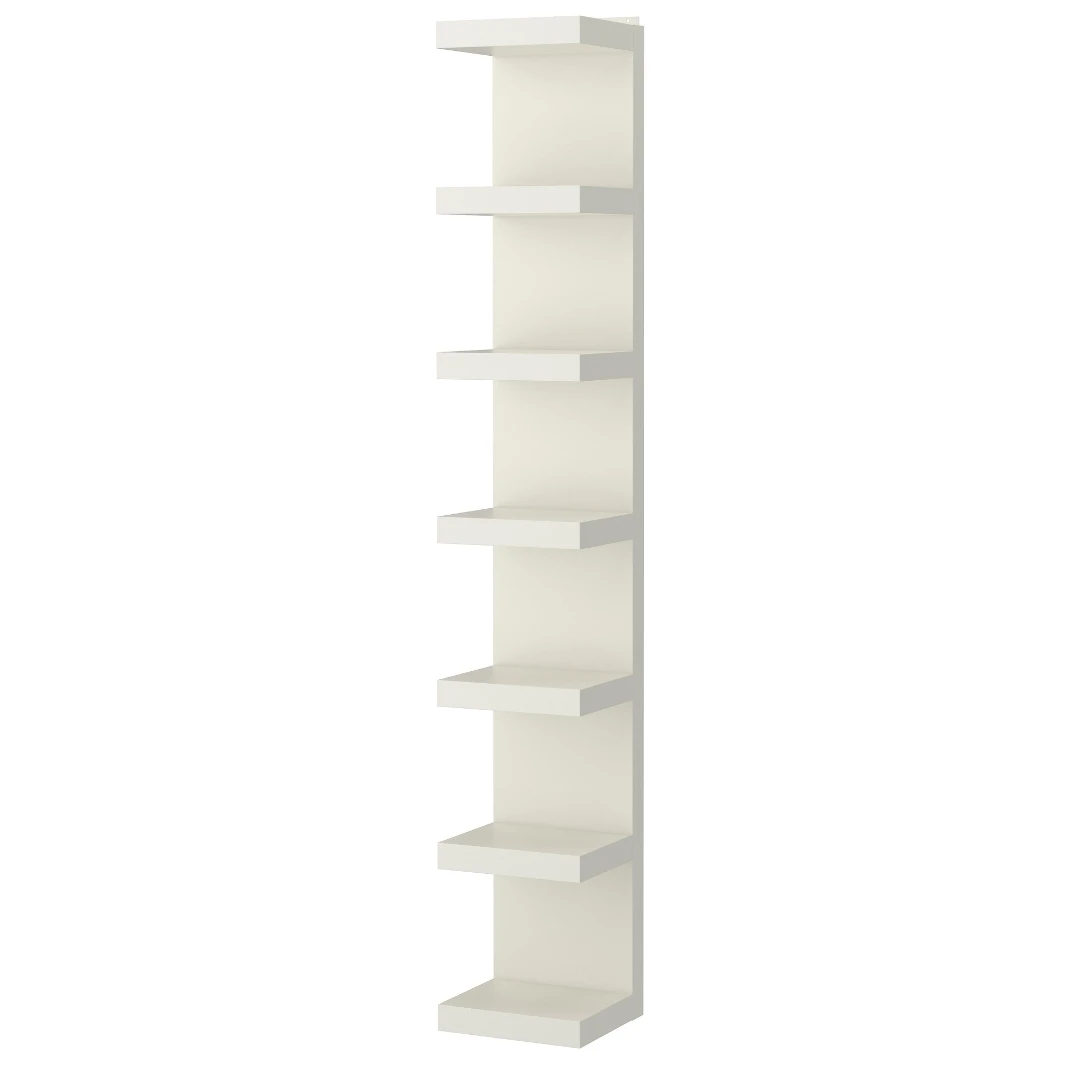 White lack Floating Shelf Unit