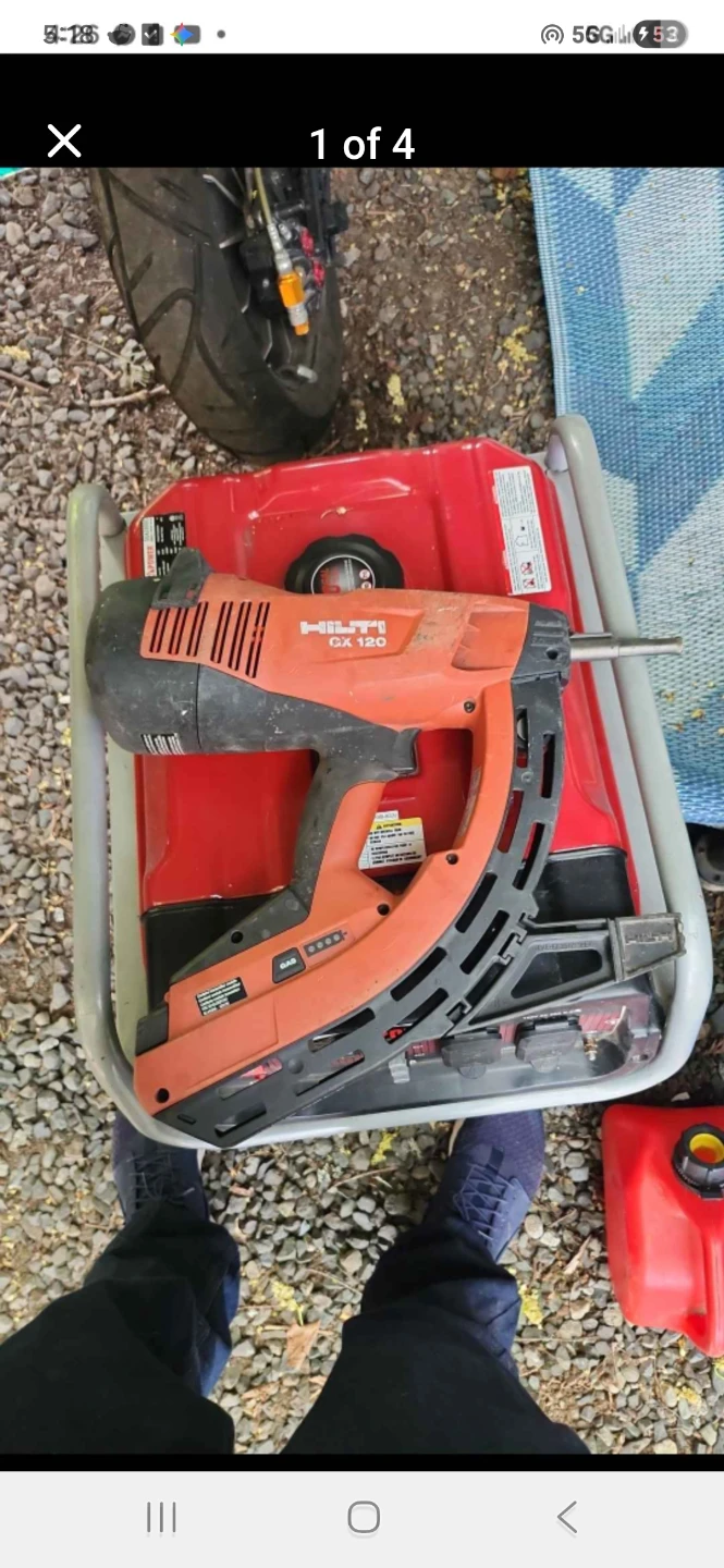 Hilti GX 120 Gas Nailer + gm 40 high capacity magazine