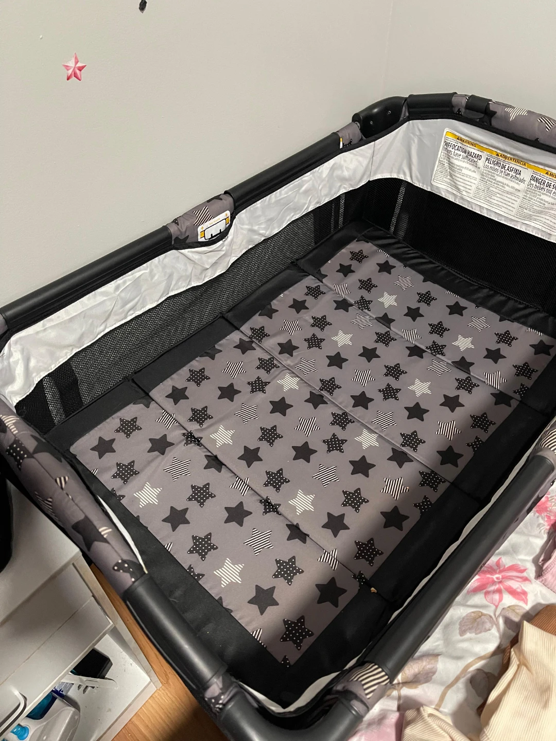 Baby Playpen Portable Crib Playard with Mattress - photo 3