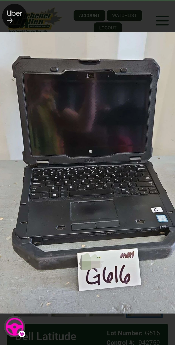 Dell Latitude 7214 Rugged Extreme Laptop