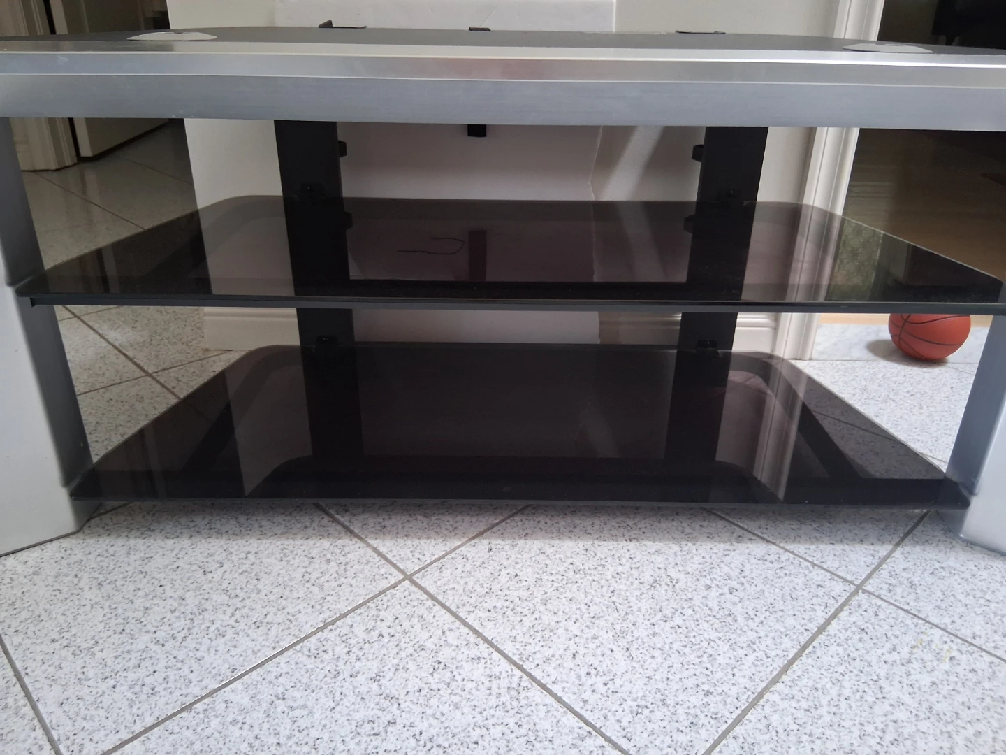 TV Stand with Glass Shelves - photo 4