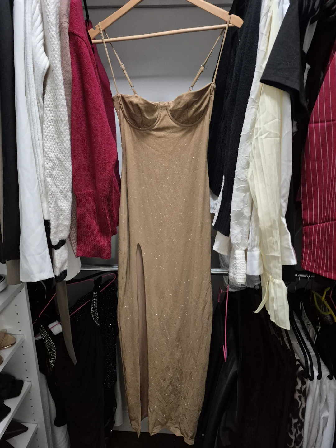 BABYBOO Trixie Maxi Dress - Gold Sparkle - photo 3