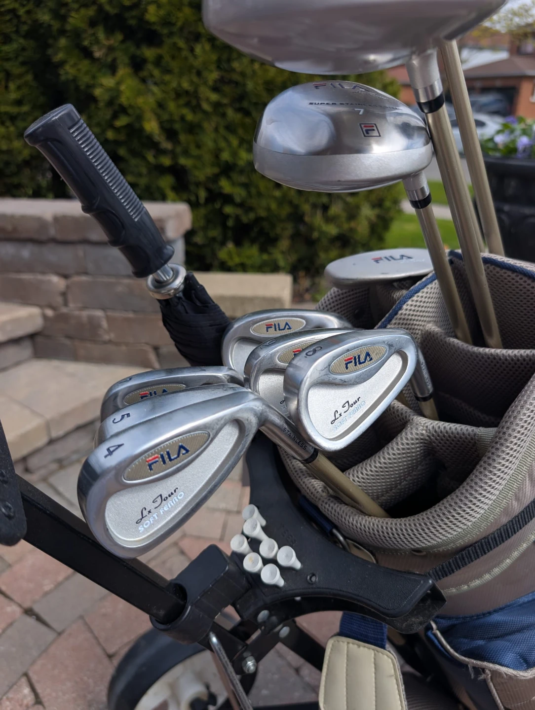 Ladies Fila Golf Club Set with Bag and Cart - right handed - photo 2