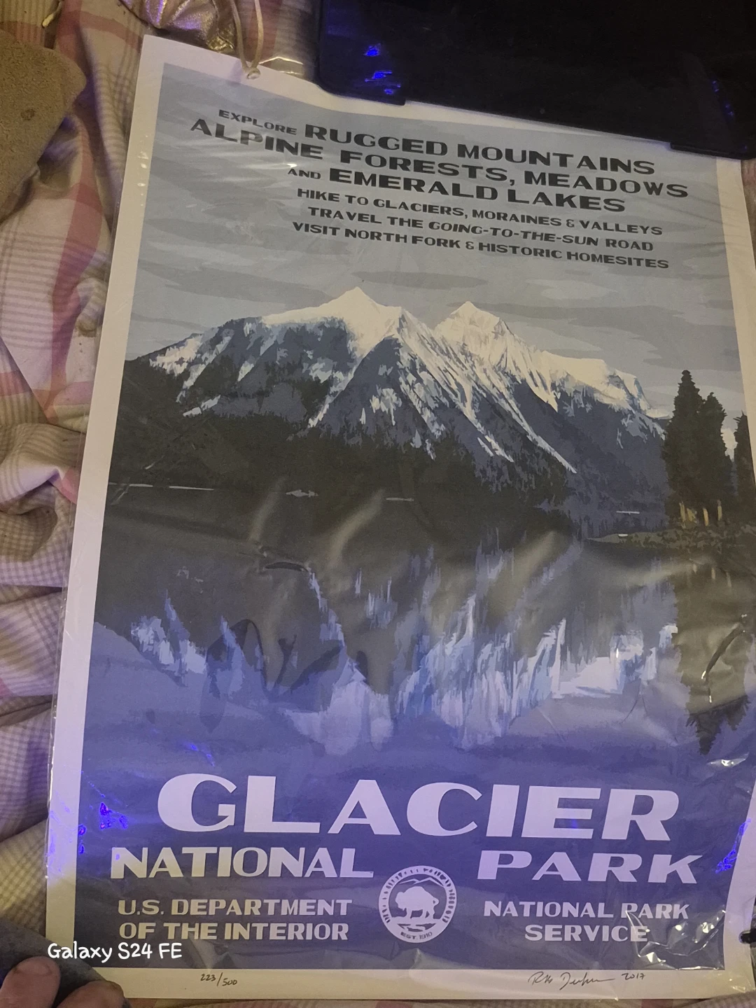 Glacier National Park Poster 223/500 - photo 3