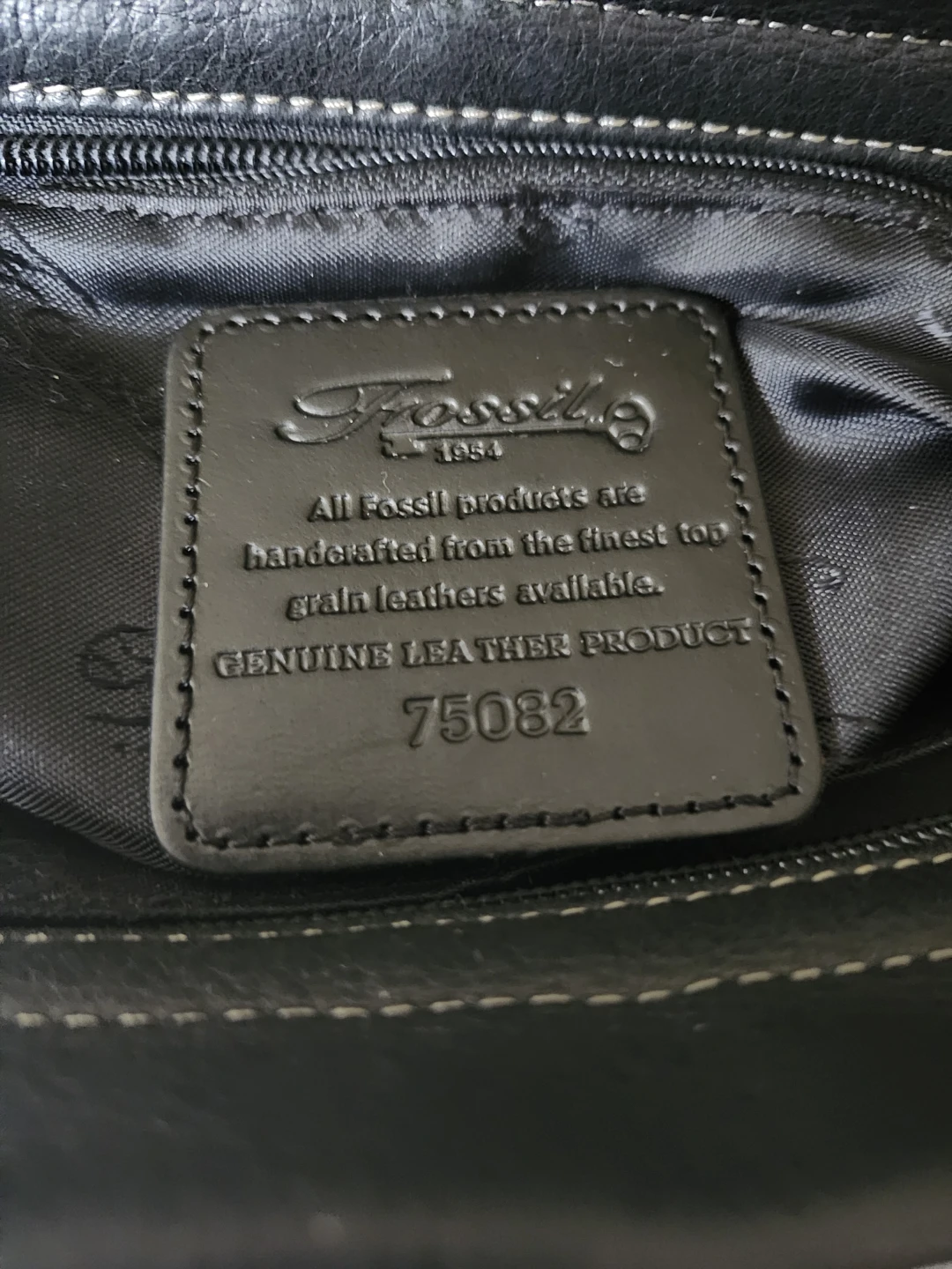Black Leather Fossil Crossbody Bag - photo 5