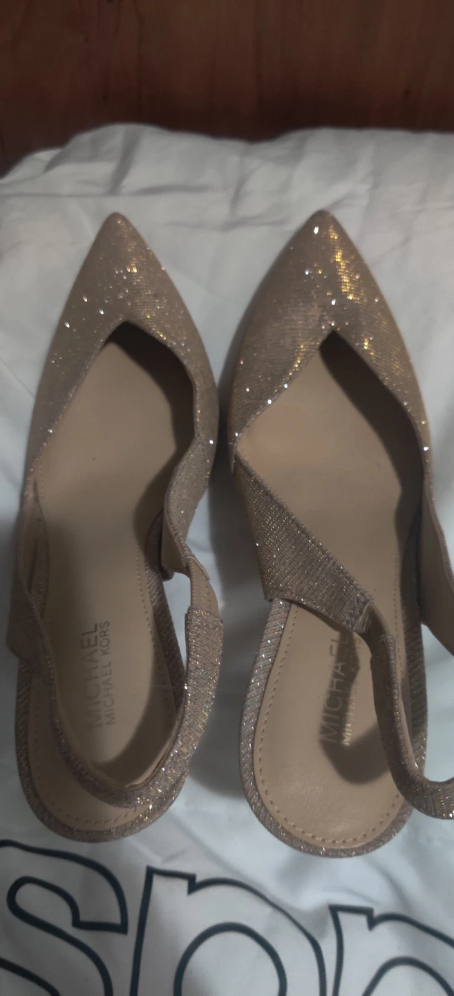 Michael Kors Glitter Slingback Heels - Size 5.5M