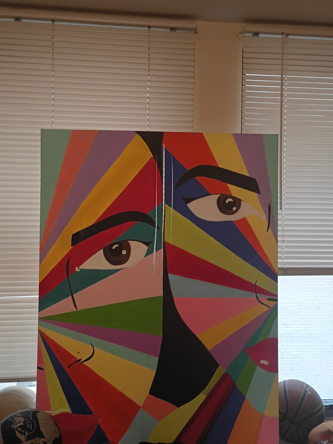 Colorful Abstract Portrait Painting