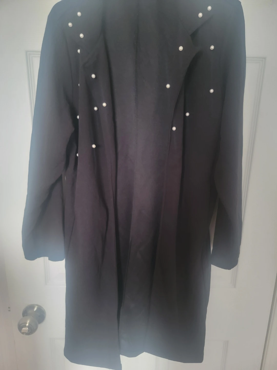 Black shrug with Pearl Embellishments - freesize