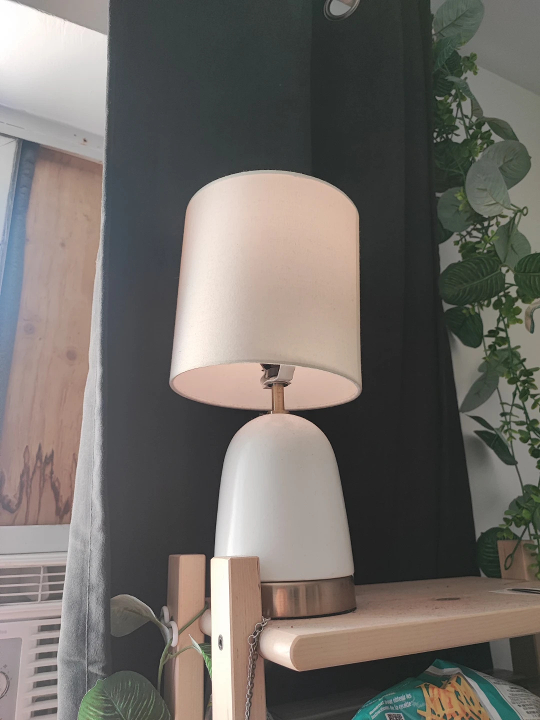Lamp with controllable LED light bulb