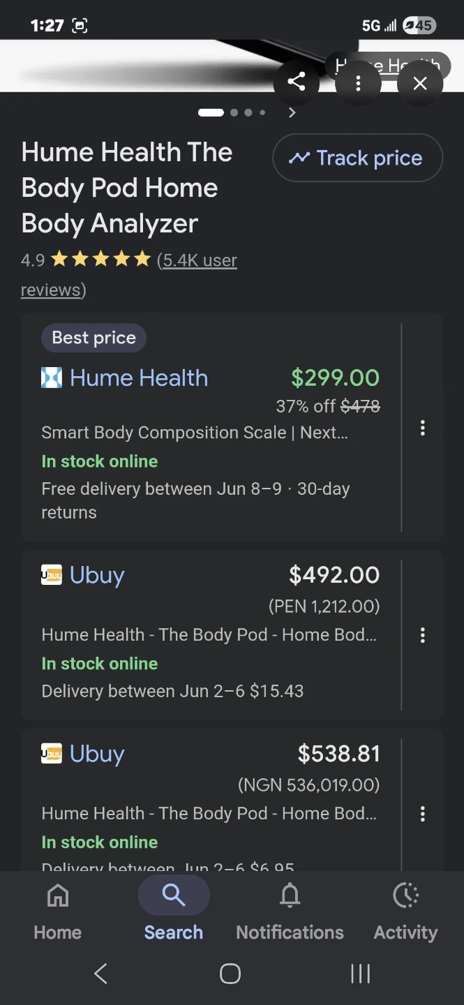 Hume Health The Body Pod Smart Body Composition Analyzer - photo 3