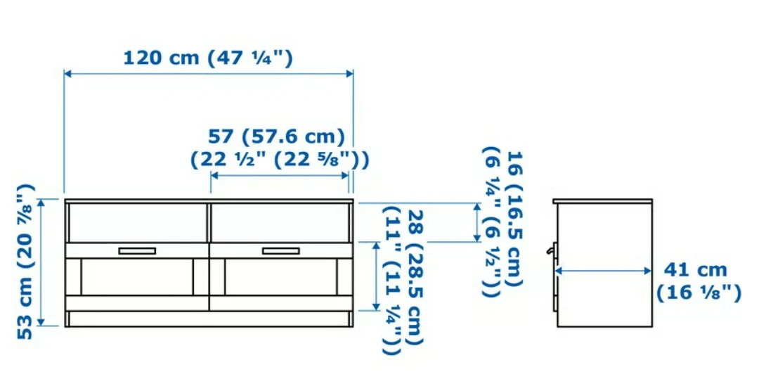 IKEA TV Stand - White - photo 3